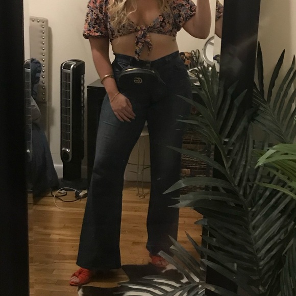 Express Mid Rise Flare Jeans - Picture 4 of 4